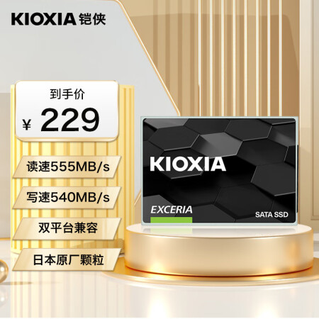 铠侠（Kioxia）480GB SSD固态硬盘 SATA接口 EXCERIA SATA TC10系列