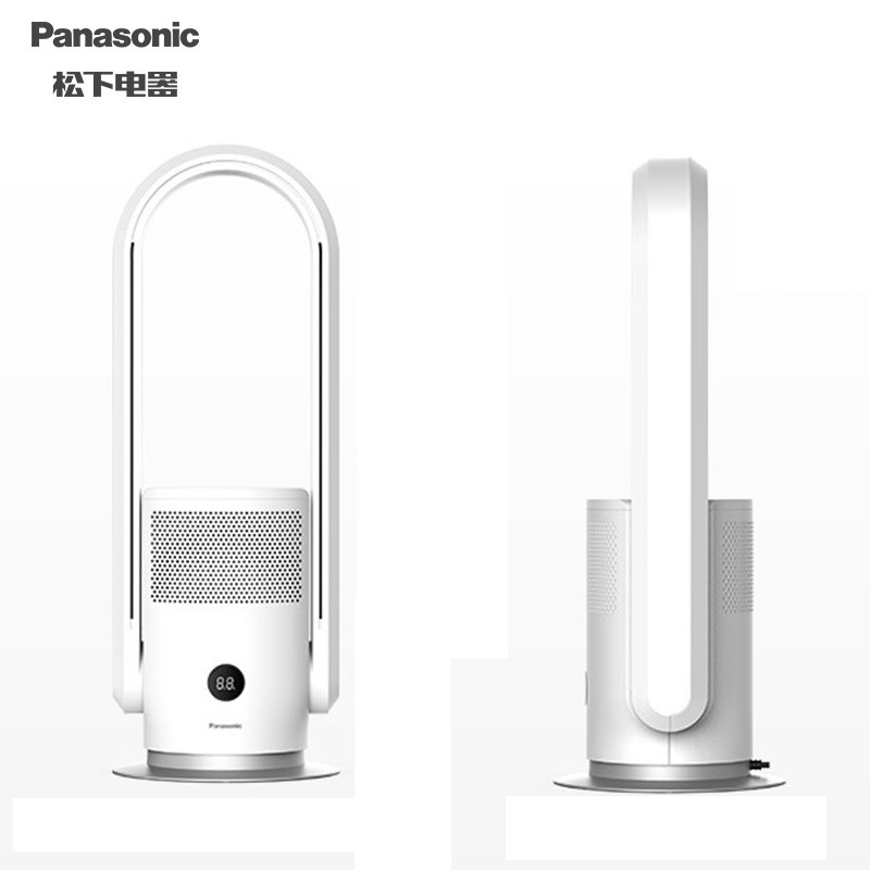 松下（Panasonic）取暖器家用冷暖两用多功能无叶扇 对流暖风扇洁净空气电暖器 DS-PL2023CW