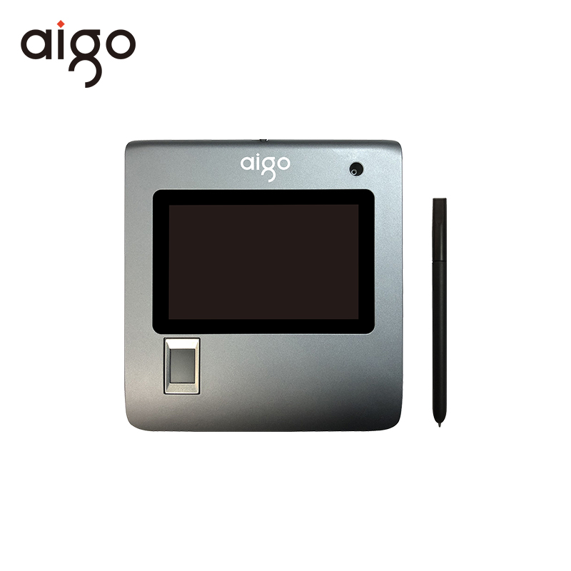 爱国者（aigo）ESS-590CN手写签批屏 5.0英寸加密签字板指纹采集仪二合一电子签批手写板 