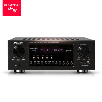 （下单前请咨询）山水（sansui）DM-10A 家庭影院功放机 音响 音箱 5.1声道功放 大功率 支持蓝牙/USB 黑色 旗舰版